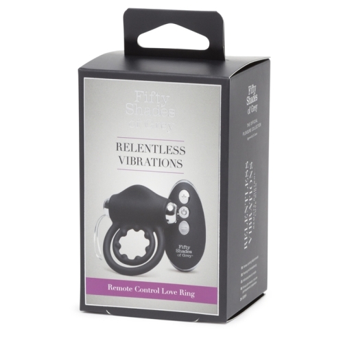 Эрекционное вибро-кольцо для пениса с пультом ДУ Relentless Vibrations 2019 Fifty Shades of Grey - 5