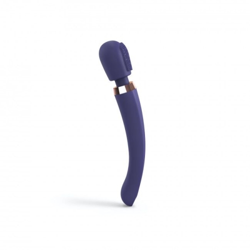 Вібромасажер Ванд у вигляді мікрофона синій Love To Love BRUSH CRUSH MIDNIGHT INDIGO - 1