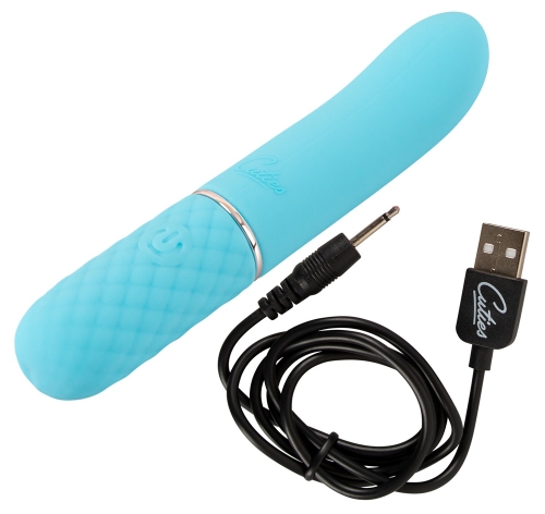Ромбовидный вибратор для точки G голубой Soft Silicone Cuties 10 режимом вибрации - 9