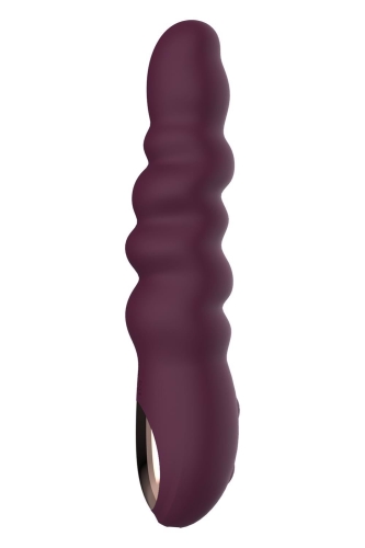 Вибратор классический рельефный фиолетовый Dream Toys ESSENTIALS Ripped Power Vibe - 2