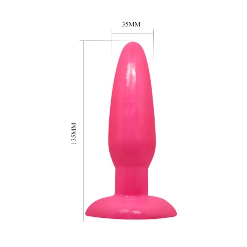 Анальна пробка на присоску Butt plug BI-017001R Purple - 2