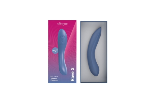 Вібратор для точки G блакитний We-Vibe Rave 2 Twisted Pleasure - 7