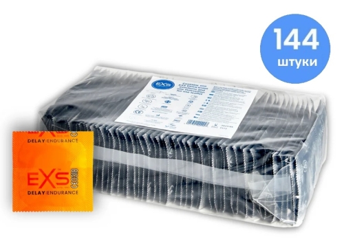 Презервативы с пролонгирующим эффектом EXS Delay Endurance 144 штуки - 1