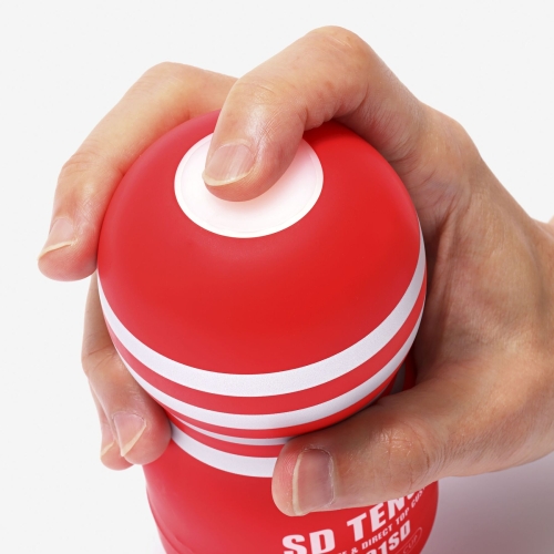 Мастурбатор червоного кольору Tenga SD Original Vacuum Cup - 4