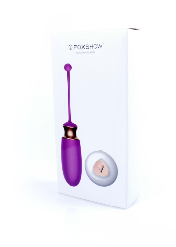 Віброяйце з підігрівом і пультом ДУ силіконовий фіолетовий Vibrating Love EGG USB - 17