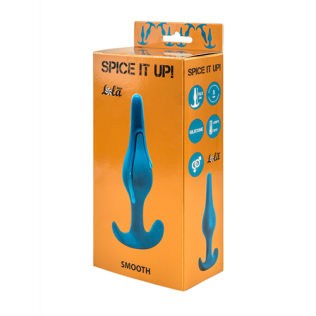 Анальный плаг синий Spice it up Smooth