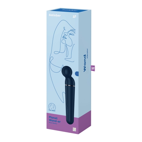 Вибромассажер для возбуждения эрогенных зон синий Satisfyer Planet Wand-er - 6