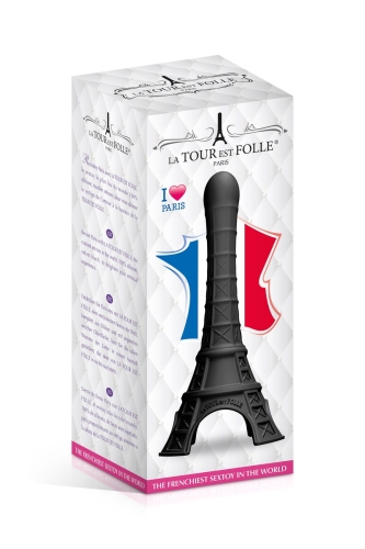 Фалоімітатор у формі Ейфелевої вежі чорного кольору La Tour Est Folle Paris - 2