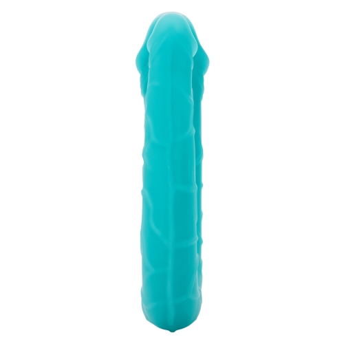 Двосторонній фалоімітатор реалістичний бірюзового кольору California Exotic Novelties - 7