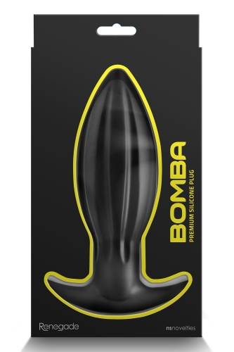 Анальний корок чорного кольору NS Novelties RENEGADE BOMBA - 3