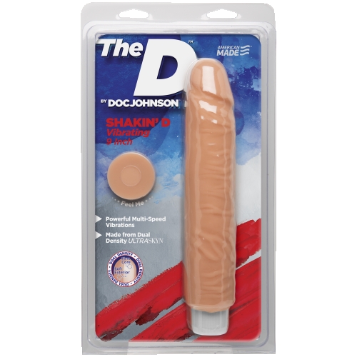 Вібратор реалістичний Doc Johnson The D Shakin D 23 см/4,5 см - 2