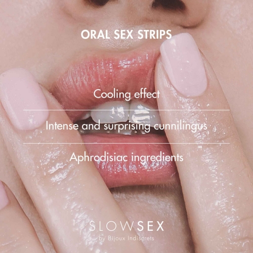 Полоски для орального секса Bijoux Indiscrets SLOW SEX Oral sex strips - 3