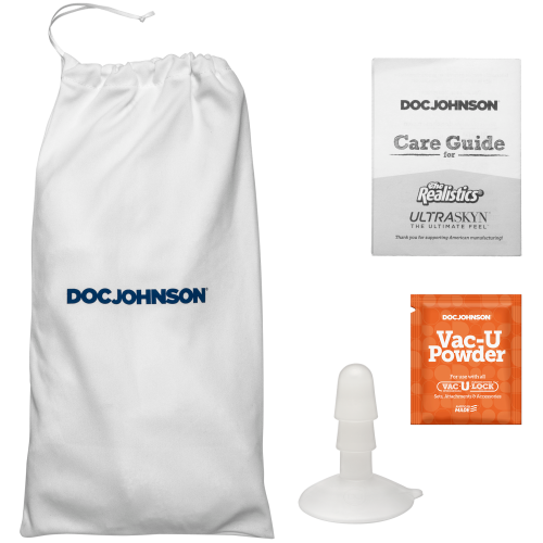 Фаллоимитатор реалистичный на присоске коричневый Doc Johnson The Realistic Cock ULTRASKYN - 9 Inch Chocolate - 7