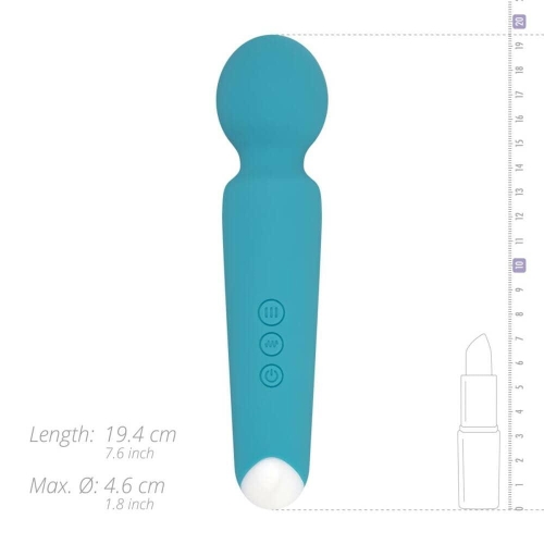 Вібромасажер для ерогенних зон Cala Azul - Maria I Wand Vibrator блакитний - 7
