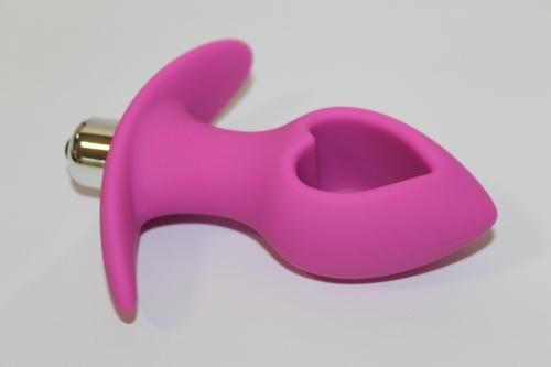Втулка анальна з вібрацією Sweet Toys L 80 мм d 40 мм, Колір Рожевий - 3