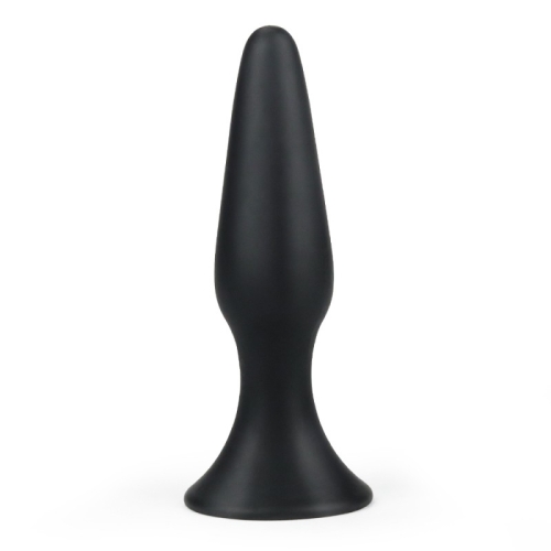 Анальний корок конусної форми чорного кольору Lovetoy Lure Me - 3
