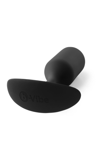 Анальна пробка із зміщеним центром ваги B-Vibe для інтимних ігор силіконова чорна - 4
