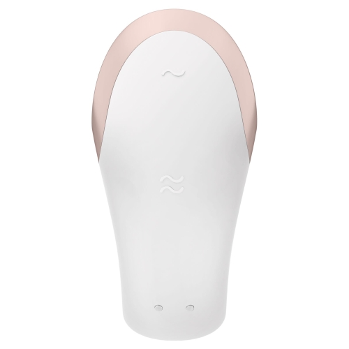 Смарт-вибратор 7,5/3 см для пар Satisfyer Double Love (White) с пультом Сатисфаер - 4