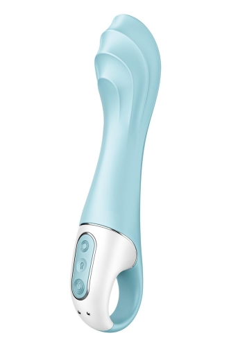 Вібратор для точки G з керуванням зі смартфона блакитного кольору Satisfyer Air Pump Vibrator 5+ - 3