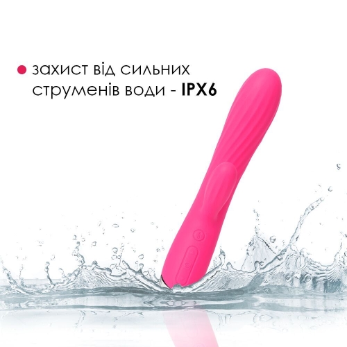 Вибратор кролик с подогревом силиконовый розовый Svakom Angel Plum - 5