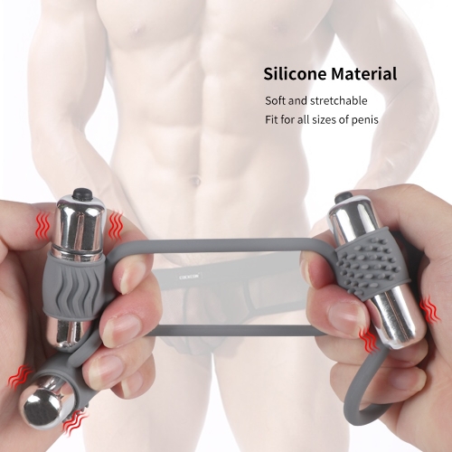 Эрекционное кольцо Triple bullet cock ring - 3