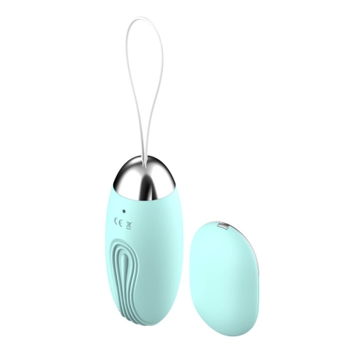 Вибропуля для клитора с пультом управления голубого цвета Lustoy Remote Vibrator Bullet - 3