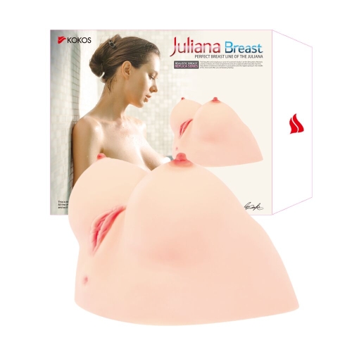 Мастурбатор Груди та Вагіна тілесного кольору Kokos Juilana Breast - 6