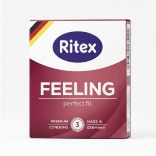 Презервативи з анатомічною формою з контурним приляганням Ritex Feeling 3 штуки
