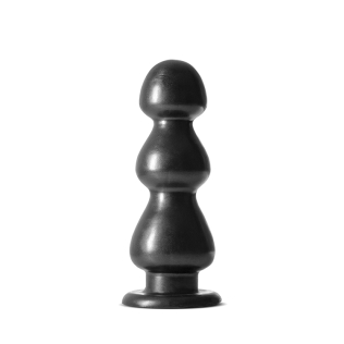 Велика чорна анальна пробка JET FIERCE CARBON METALLIC BLACK