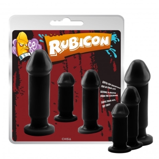 Набір з 3-х чорних анальнийх пробок Chisa Evil Dark Kit