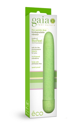 Вибратор вагинальный зеленый Blush GAIA ECO - 2