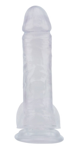 Фалоімітатор реалістичний на присоску прозорий CHISA 7.7 Inch Dildo - 4