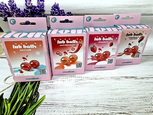 Возбуждающие взрывные шарики с эффектом холода и тепла Crushious Balls lub Hot &amp;amp; cold 2 штуки по 3 гр - 9