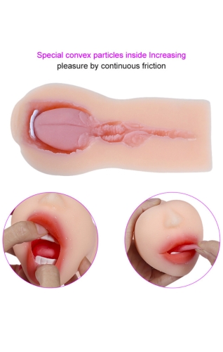 Мастурбатор ротик телесного цвета Xise Little Nose - 6