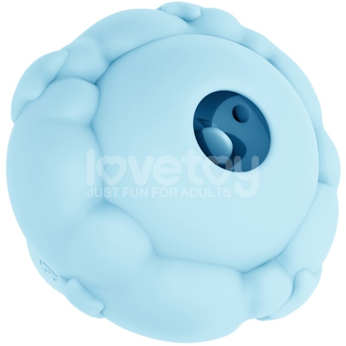 Посмоктуючий кліторальний вібратор блакитного кольору Lovetoy Flicker Rechargeable Vibrator - 3