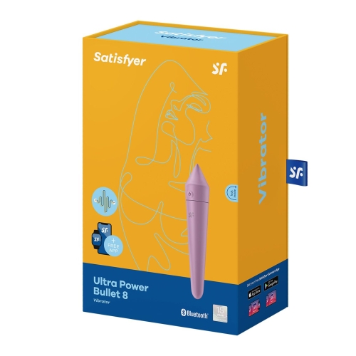Кліторальний вібратор лавандовий Satisfyer Ultra Power Bullet 8 Lilac - 6