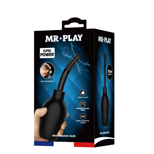 Анальный душ черного цвета Lybaile MR PLAY BLKC объем 320 мл - 8