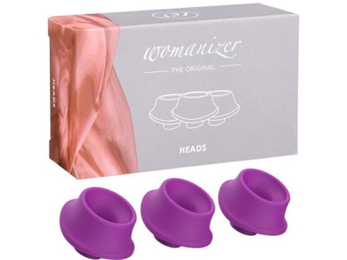 Змінні насадки для Womanizer фіолетового кольору розмір L 3 штуки - 4