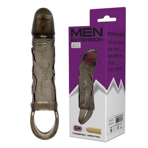 Насадка-презерватив для утолщения члена с вибрацией Men extension - 1