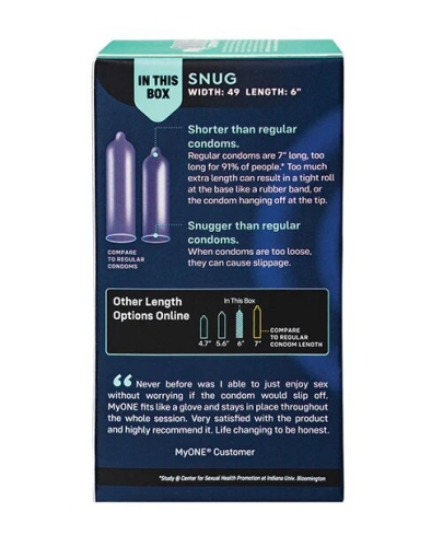 Презервативи із щільною посадкою ONE MyONE Snug 10 штук - 4