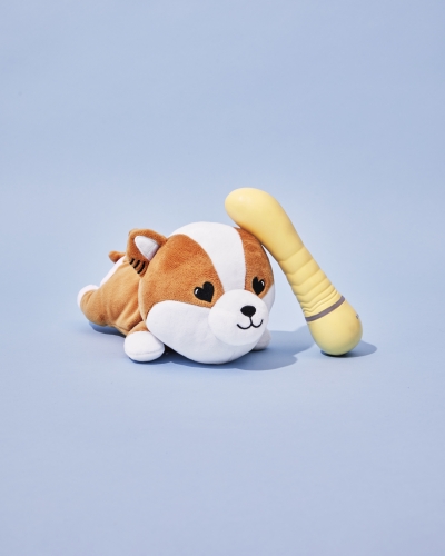Вібратор вагінальний для зони G TOYS+ кейс-песик шіба-іну Friday Bae - 3