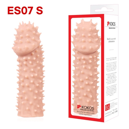 Насадка на член утолщающая стимуляция точки G Kokos Extreme Sleeve ES.07 размер S - 3