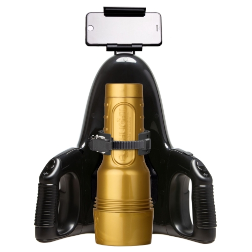 Автоматичний мастурбатор для чоловіків чорного кольору Fleshlight Universal Launch - 4