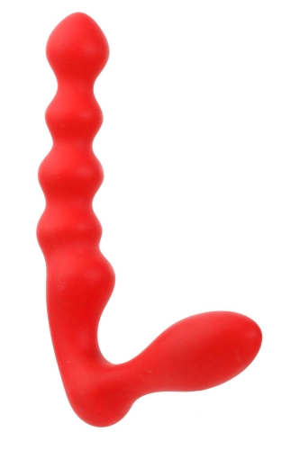 Анальні кульки силіконові червоні PURRFECT SILICONE Butt PLUG - 1