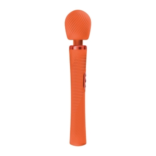 Массажер в виде микрофона супермощный и легкий оранжевый Fun Factory VIM Vibrating Wand до 6 часов работы