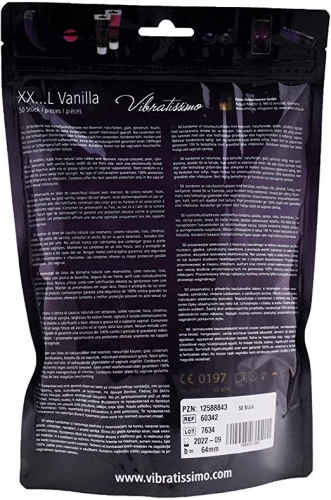 Презервативы в цветовых вариациях с разными вкусовыми ароматами Vibratissimo XX ... L Fruit Color ширина 64 мм 50 штук - 2