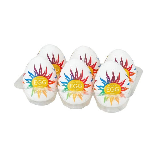 Набір мастурбаторів яєць 6 шт Tenga Egg Shiny Pride Edition - 1