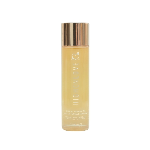 Массажное масло съедобное с ароматом белого шоколада HighOnLove Massage Oil 120 мл - 2