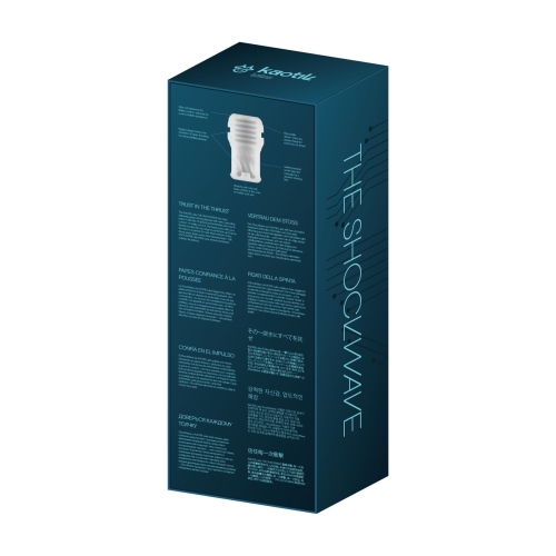 Автоматический смарт-мастурбатор с имитацией фрикций черный Kaotik Labs The Shockwave режим edging - 11