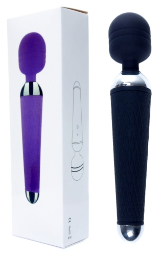 Вибромассажер пульсатор Ванд черного цвета BOSS of TOYS Massager Power Wand - 1